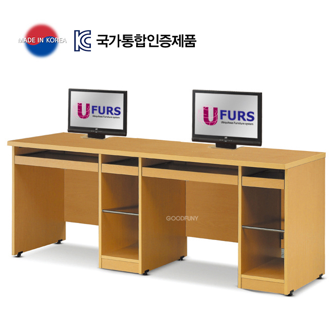 LCD-반매립형컴퓨터책상 [2인용]